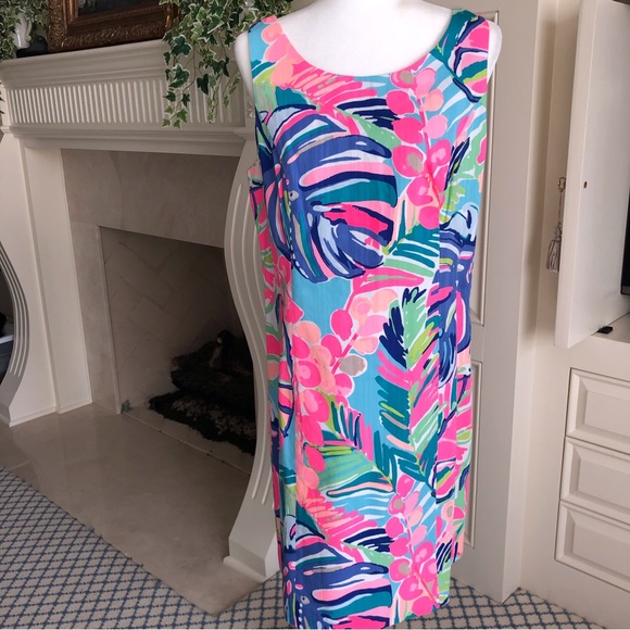 COPY - Lilly Pulitzer Cathy Shift in Exotic Garden Size 12 - Picture 3 of 16